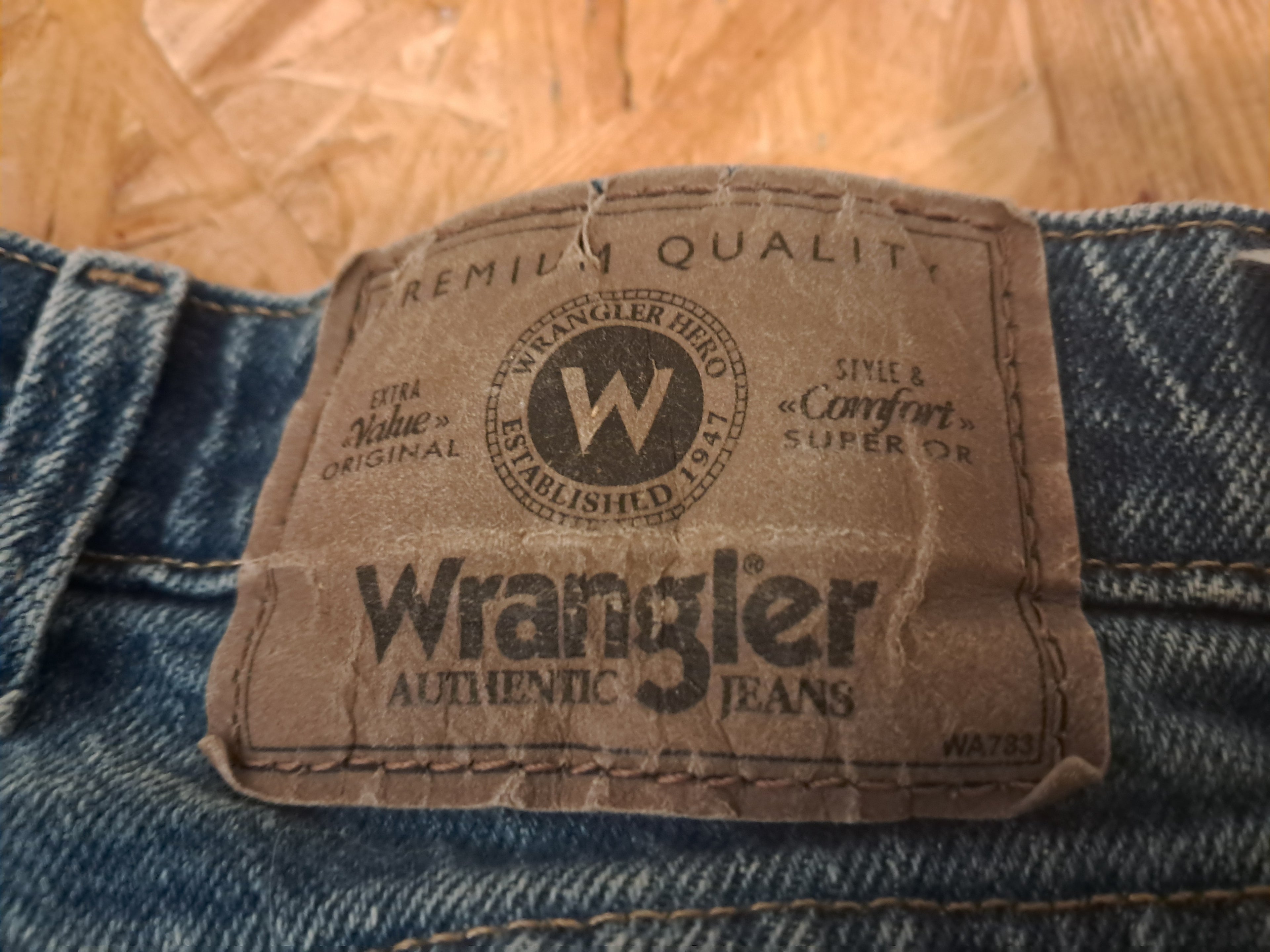 Men's 34 x 30 Wrangler Jeans Denim Blue