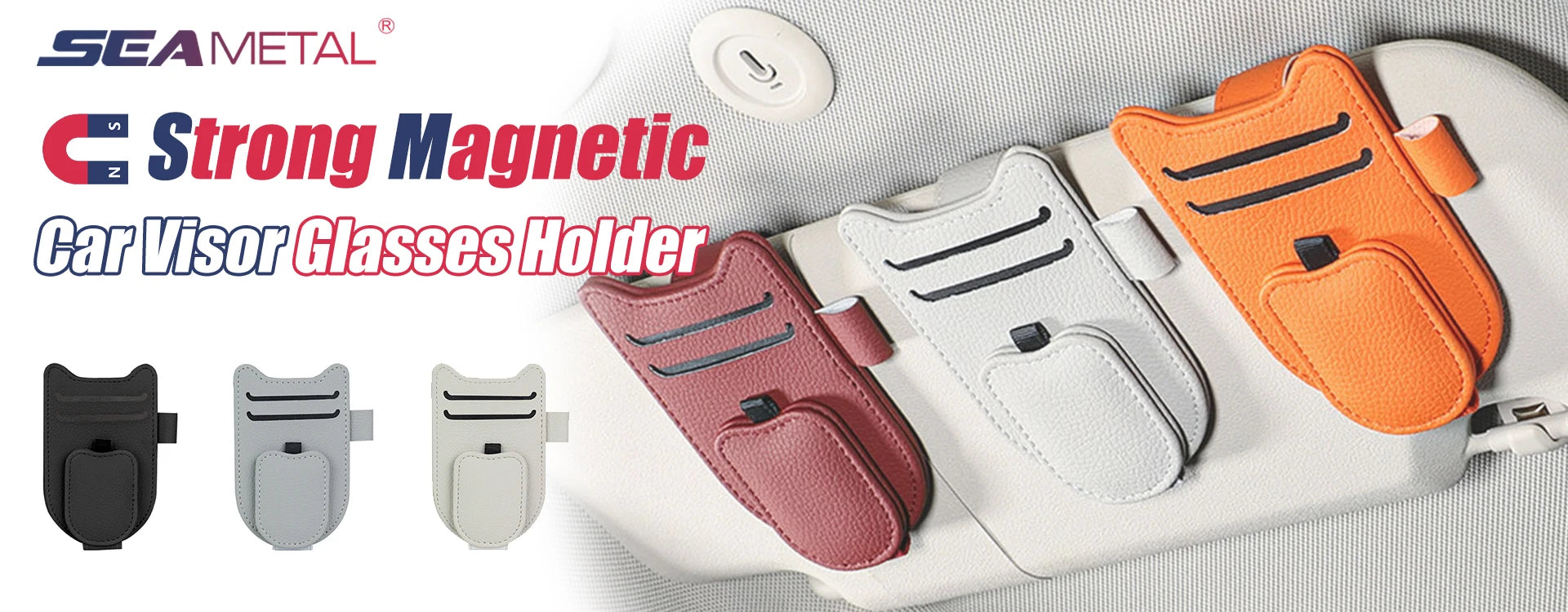 SEAMETAL Rearview Mirror Phone Holder for Car Free Rotation Adjustment Bracket