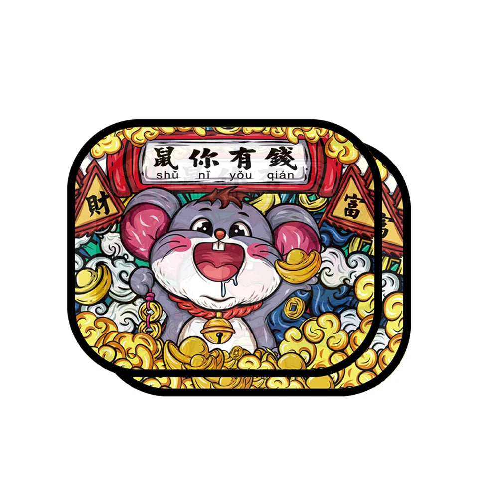 Cartoon Window Shade Characters Sun Blocker Insulation Car Sunshade Side Window