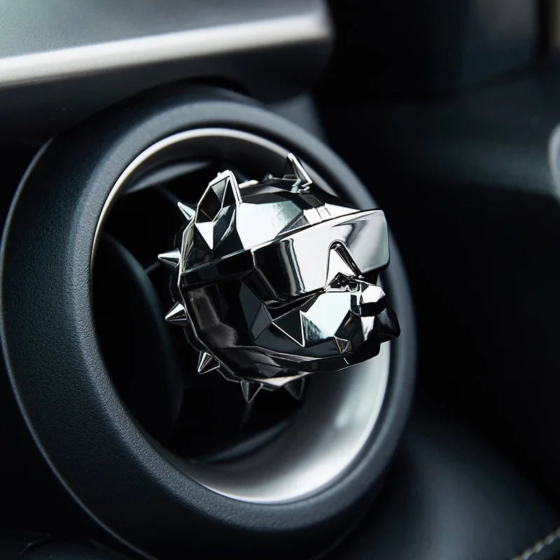NO PERFUME Bulldog Air Freshener Car Decoration Auto Geur Clip Waterproof Mat
