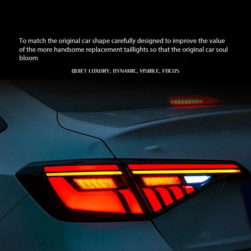 TYPY Car Tail Lamp Tail Light Modified LED Taillamp Taillight Turn Signal Lamp Brake Light for Honda Civic 11th RGB 2022-2023