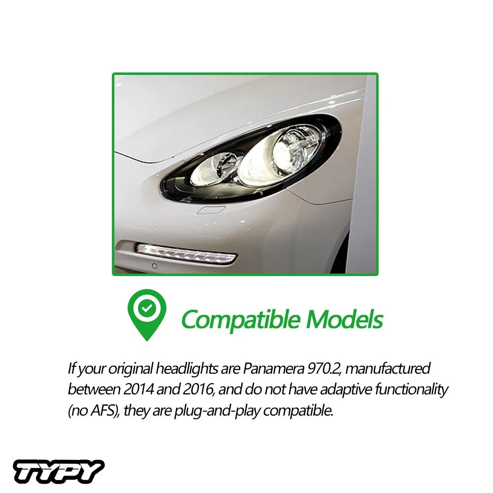 For Porsche Panamera 2014-2017 970.2 Matrix LED Headlights Upgrade DRL Lamps