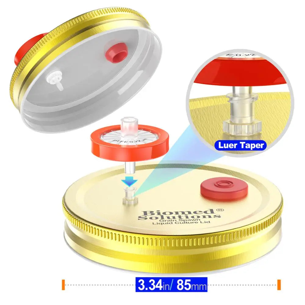 NEW 6pcs Liquid Culture Lids Premium Quality Replacement Accessory