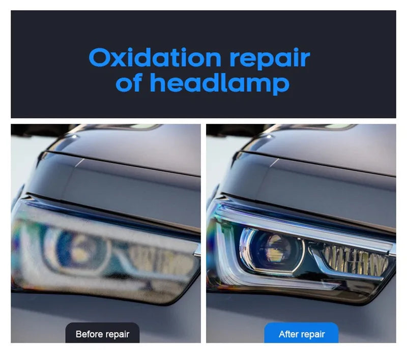 Car Headlight Polishing Liquid Polymer Car Headlamp Renovation Restoration Cleaning Agent 800G/200ml/100ml Auto Repair Products