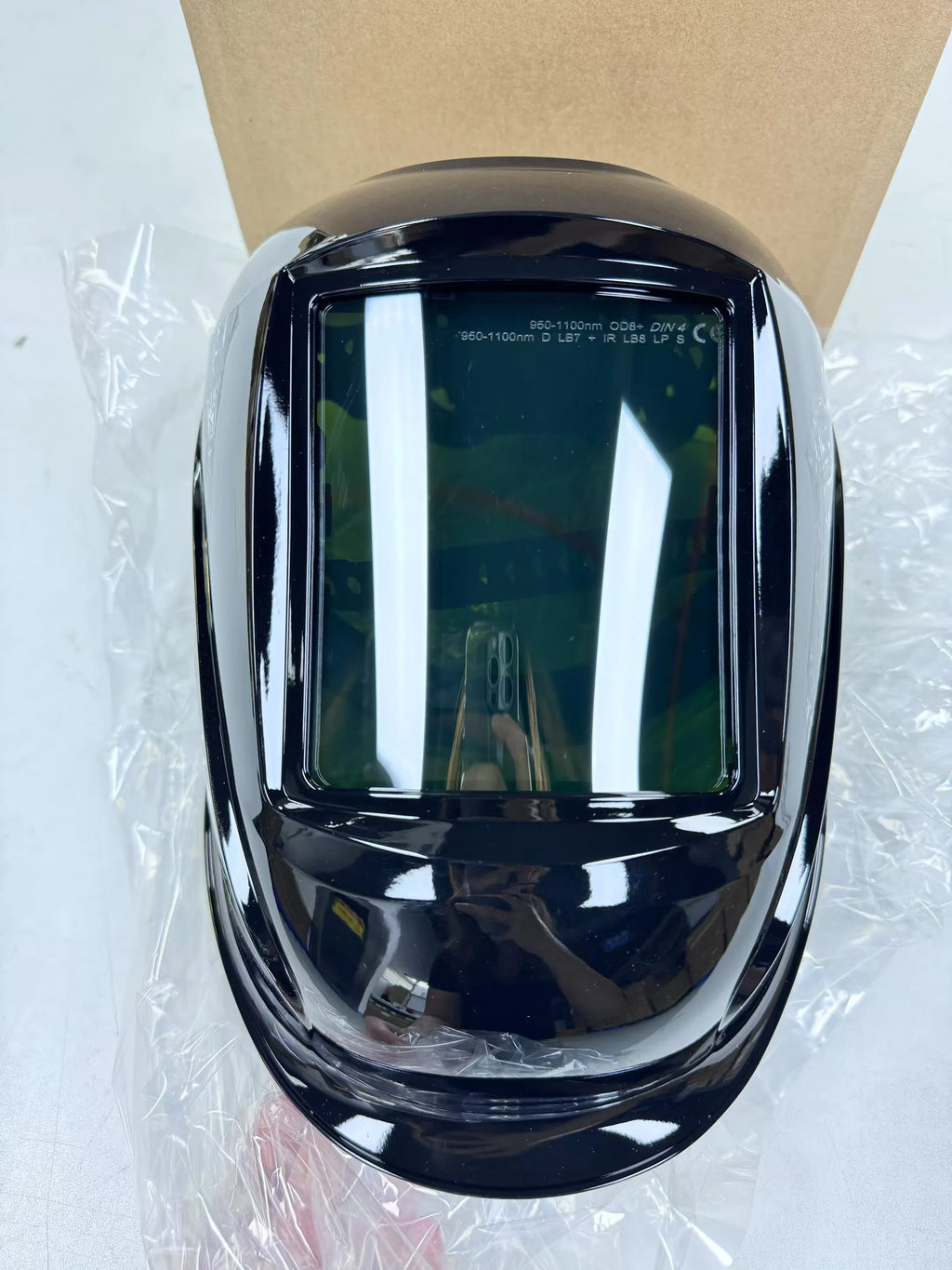 Welding Helmet Auto Darkening Fiberglass Welders Helmet Large Screen 180 View Electric Welding Helmet