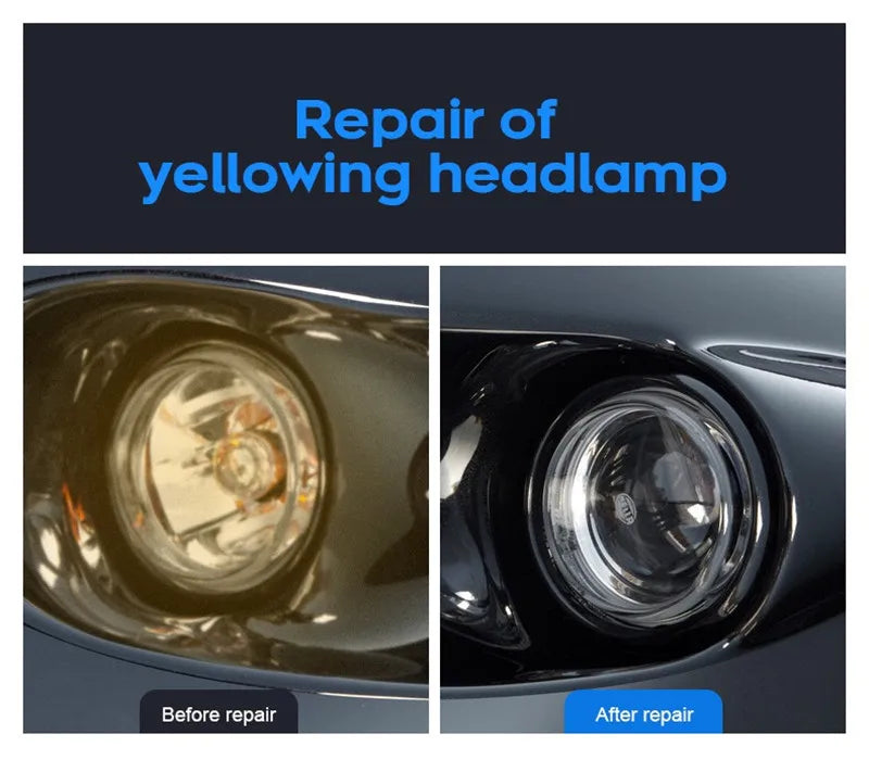Car Headlight Polishing Liquid Polymer Car Headlamp Renovation Restoration Cleaning Agent 800G/200ml/100ml Auto Repair Products