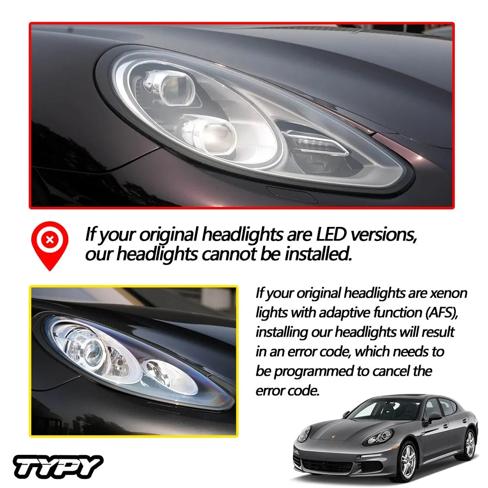 For Porsche Panamera 2014-2017 970.2 Matrix LED Headlights Upgrade DRL Lamps