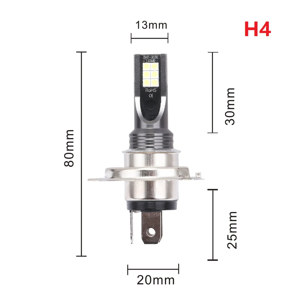 2Pcs H8 H11 LED Bulb H16 JP 9005 HB3 9006 HB4 Led Lamp Super Bright Car Fog Lights Day Driving Running Light 12V 24V 6000K White