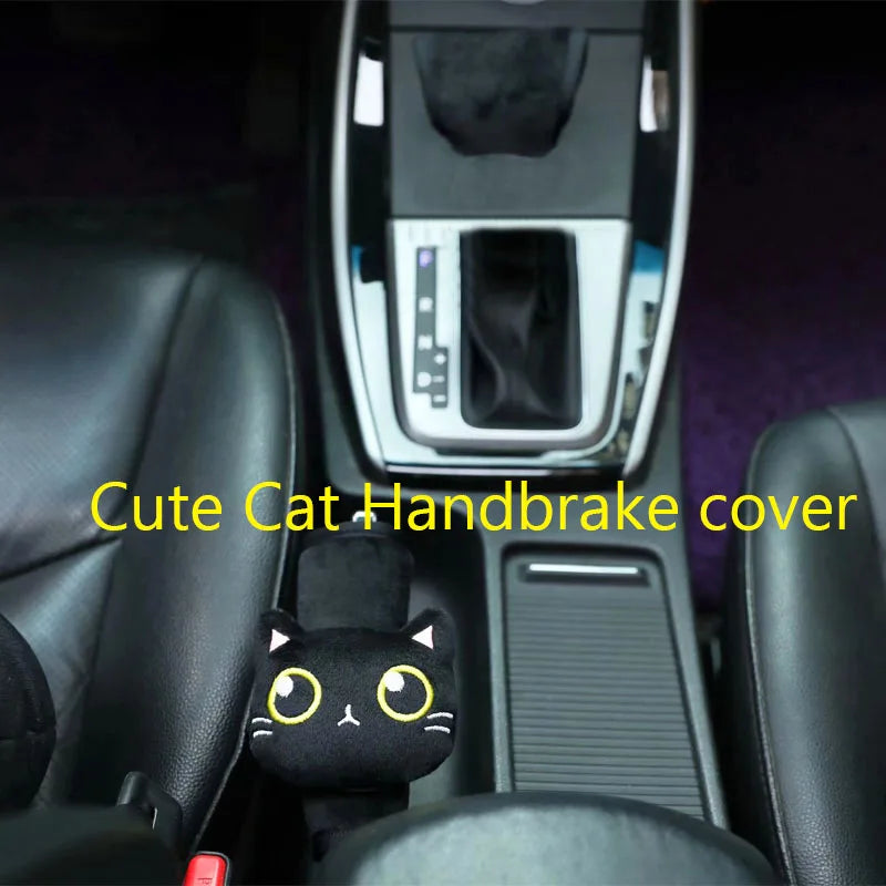 Cartoon Cute Cat Car Neck Pillow Headrest Travel Cushion Seatbelt Interior