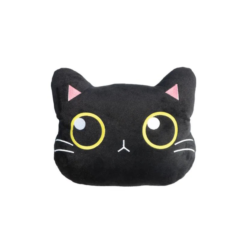 Cartoon Cute Cat Car Neck Pillow Headrest Travel Cushion Seatbelt Interior