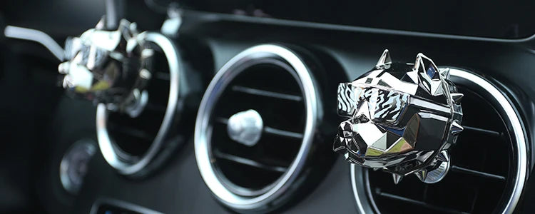 NO PERFUME Bulldog Air Freshener Car Decoration Auto Geur Clip Waterproof Mat