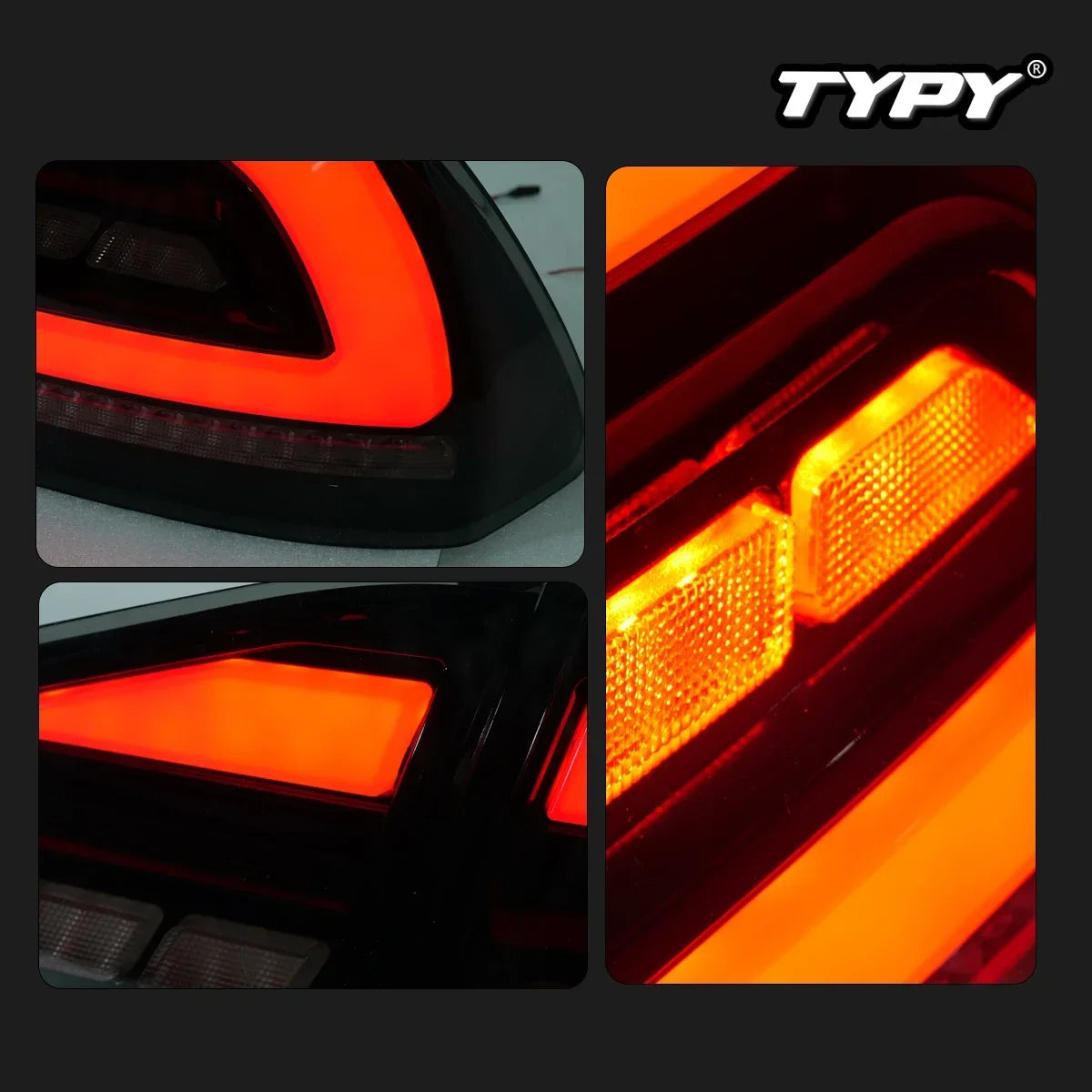 TYPY for for FD2 2012-2015 LED Taillight & DRL Smoke/Tinted Lens 25W 4000 Lumens 3000K