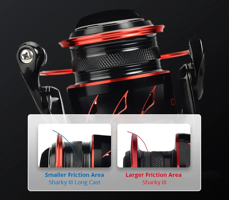 KastKing Sharky III Ball Bearings10+1 18KG Max Drag Spinning Reel Durable Metal Body Freshwater Saltwater Fishing Reel