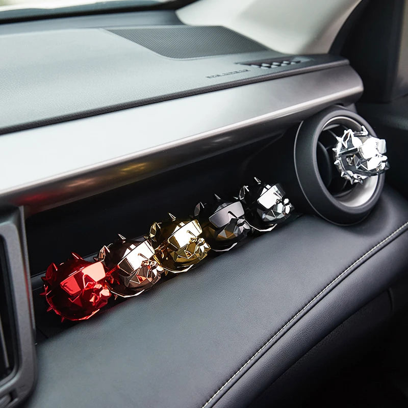 NO PERFUME Bulldog Air Freshener Car Decoration Auto Geur Clip Waterproof Mat
