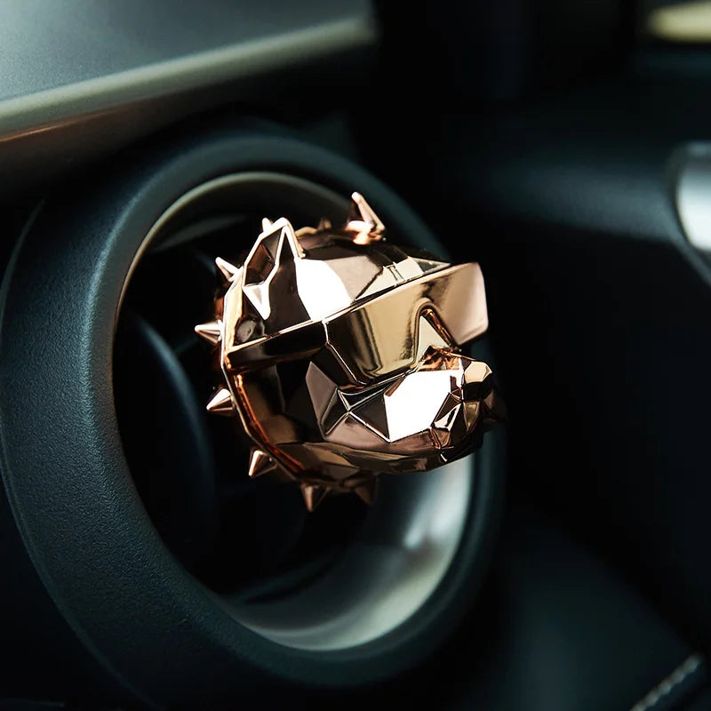 NO PERFUME Bulldog Air Freshener Car Decoration Auto Geur Clip Waterproof Mat