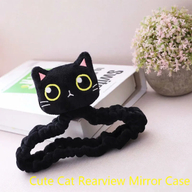 Cartoon Cute Cat Car Neck Pillow Headrest Travel Cushion Seatbelt Interior