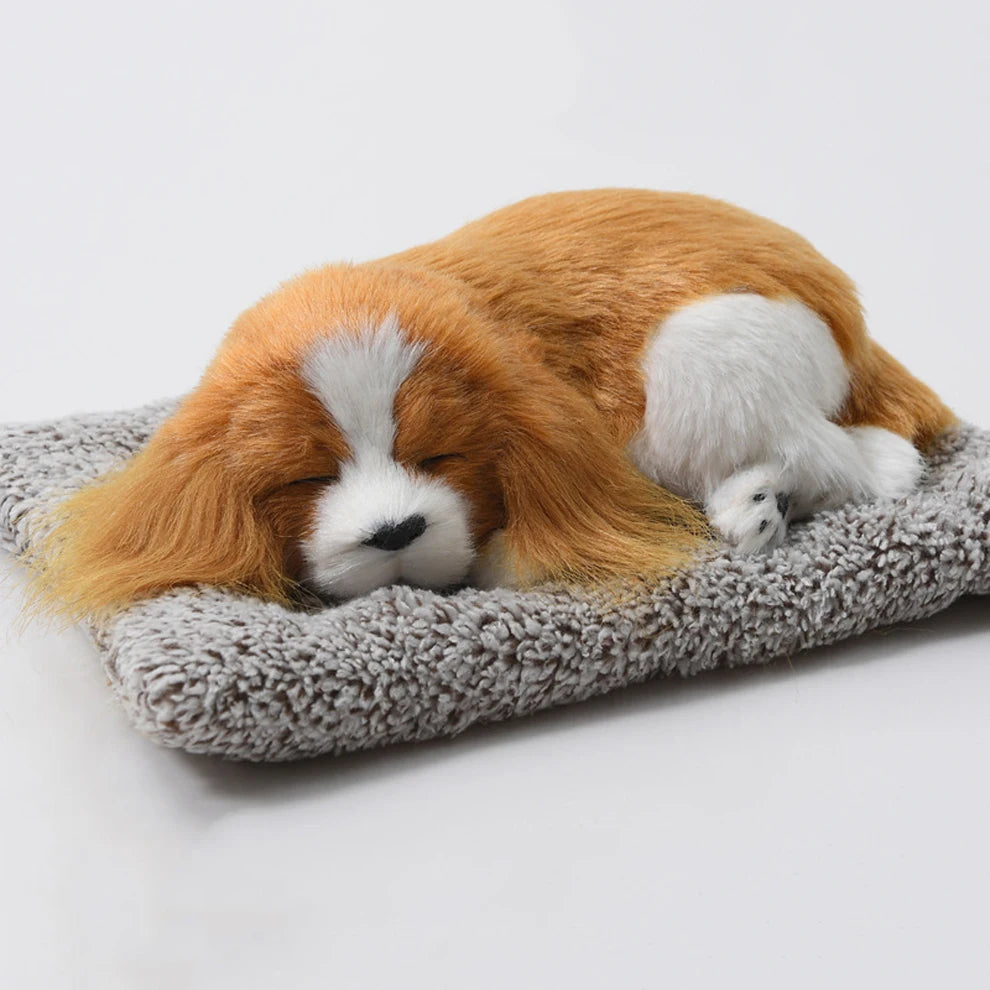 Car Dashboard Ornaments Decor Cute Simulation Plush Cats Dogs Toy Automobiles Premium Automotive Accessory