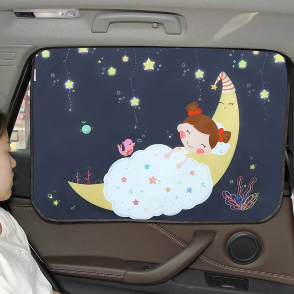 Universal Car Sun Shade Cover Magnetic UV Protection Curtain Side Window