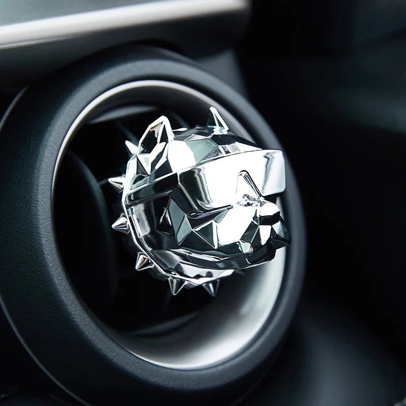 NO PERFUME Bulldog Air Freshener Car Decoration Auto Geur Clip Waterproof Mat