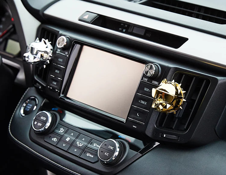 NO PERFUME Bulldog Air Freshener Car Decoration Auto Geur Clip Waterproof Mat