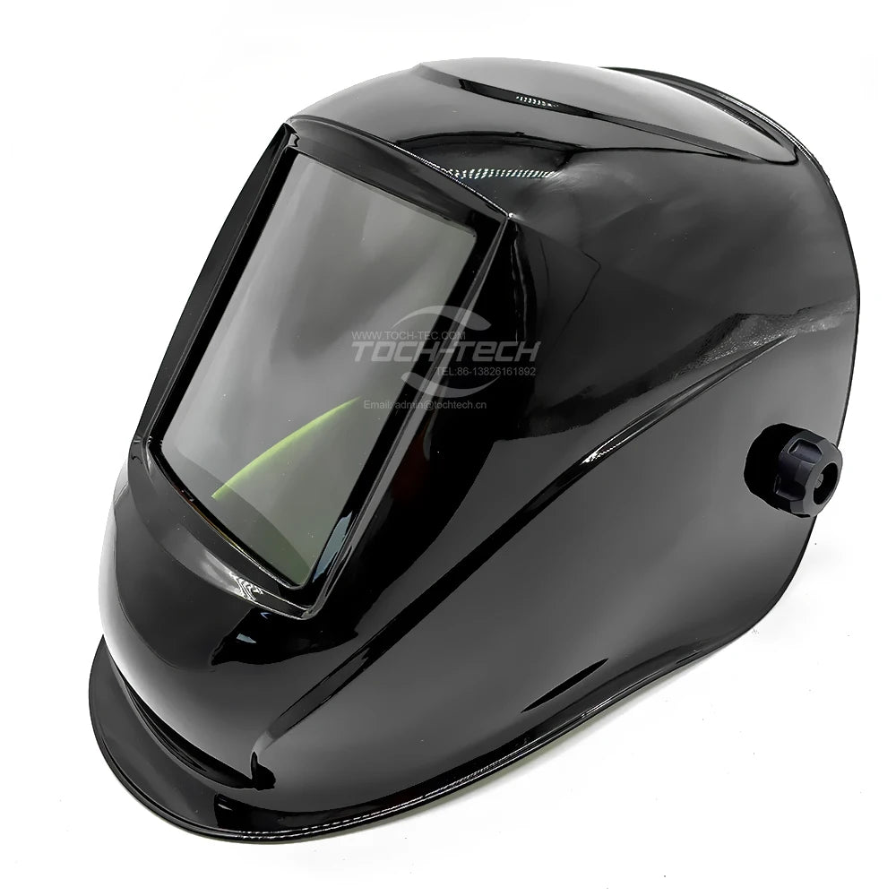 Welding Helmet Auto Darkening Fiberglass Welders Helmet Large Screen 180 View Electric Welding Helmet