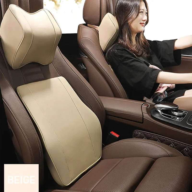 Car Headrest Pillow Interior Auto Neck Head Protector Cushion Waist Support