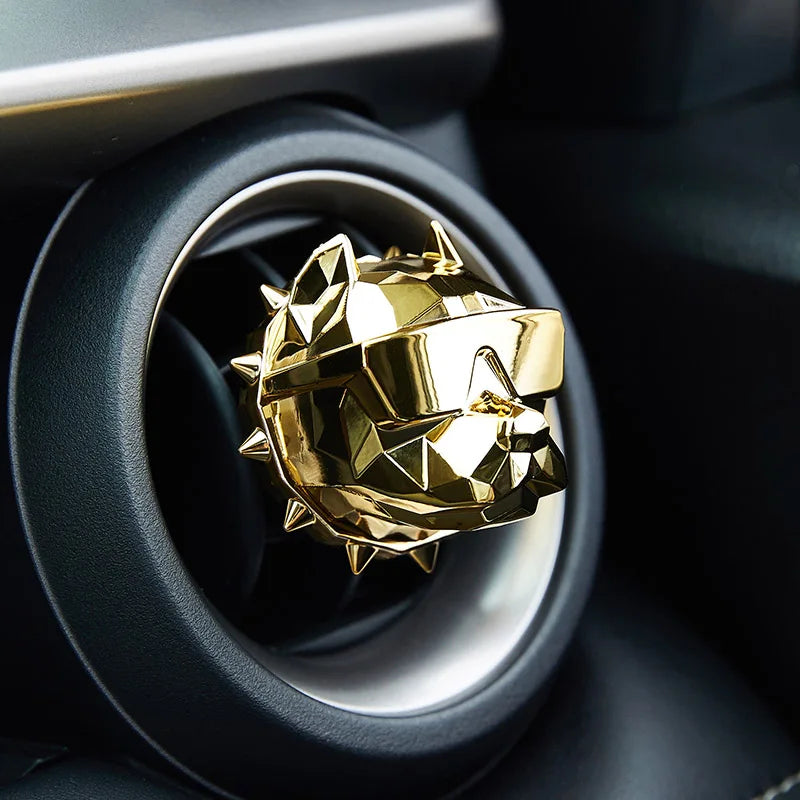 NO PERFUME Bulldog Air Freshener Car Decoration Auto Geur Clip Waterproof Mat