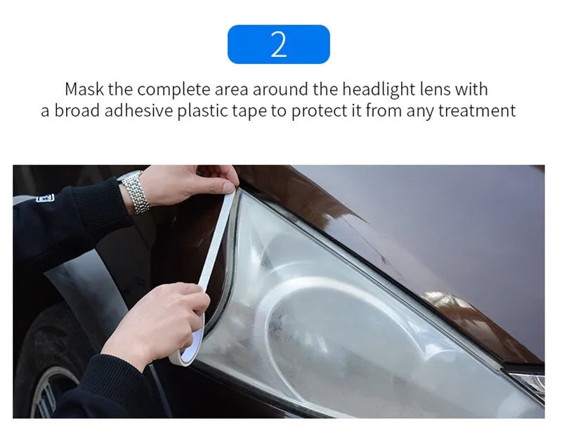 Car Headlight Polishing Liquid Polymer Car Headlamp Renovation Restoration Cleaning Agent 800G/200ml/100ml Auto Repair Products