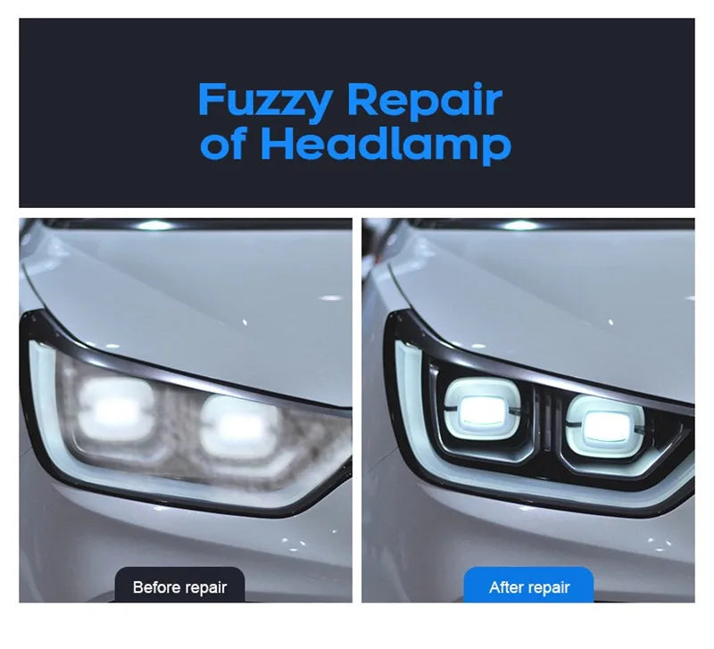 Car Headlight Polishing Liquid Polymer Car Headlamp Renovation Restoration Cleaning Agent 800G/200ml/100ml Auto Repair Products