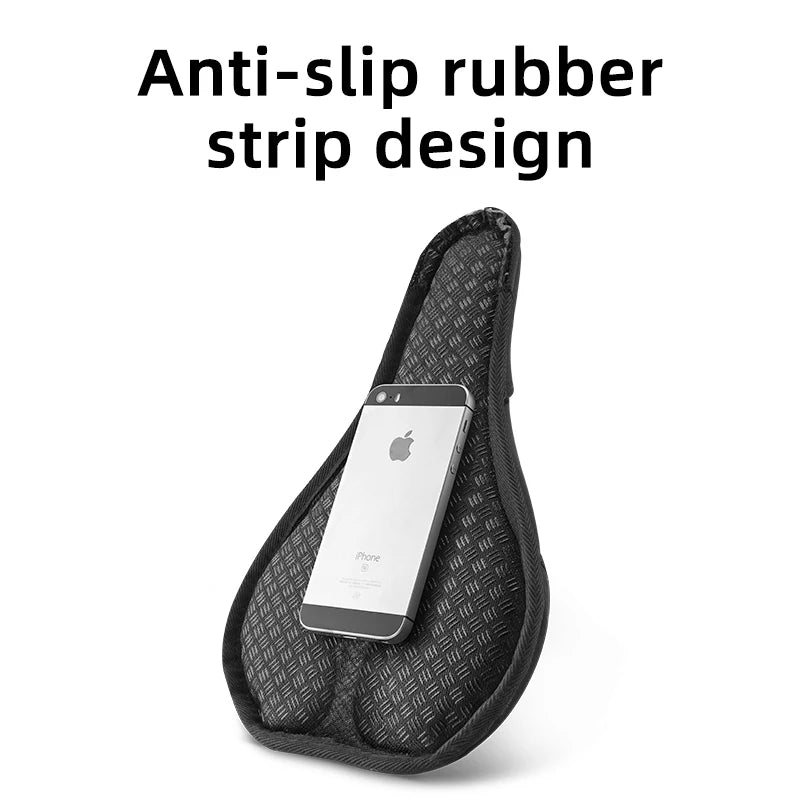 ROCKBROS Silicone Bicycle Saddle Hollow Breathable MTB Bike Seat Cushion Cover