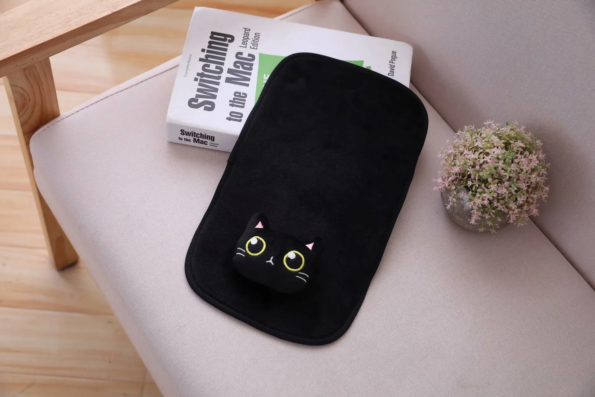 Cartoon Cute Cat Car Neck Pillow Headrest Travel Cushion Seatbelt Interior