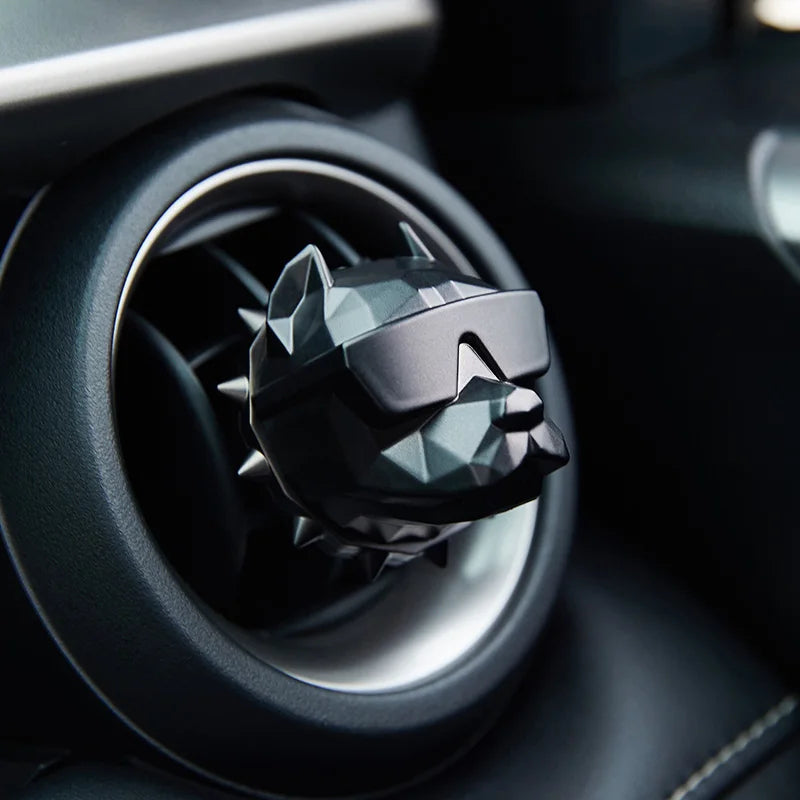 NO PERFUME Bulldog Air Freshener Car Decoration Auto Geur Clip Waterproof Mat