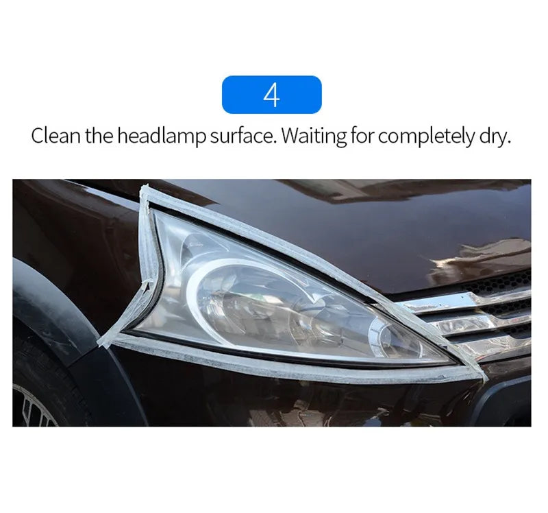 Car Headlight Polishing Liquid Polymer Car Headlamp Renovation Restoration Cleaning Agent 800G/200ml/100ml Auto Repair Products