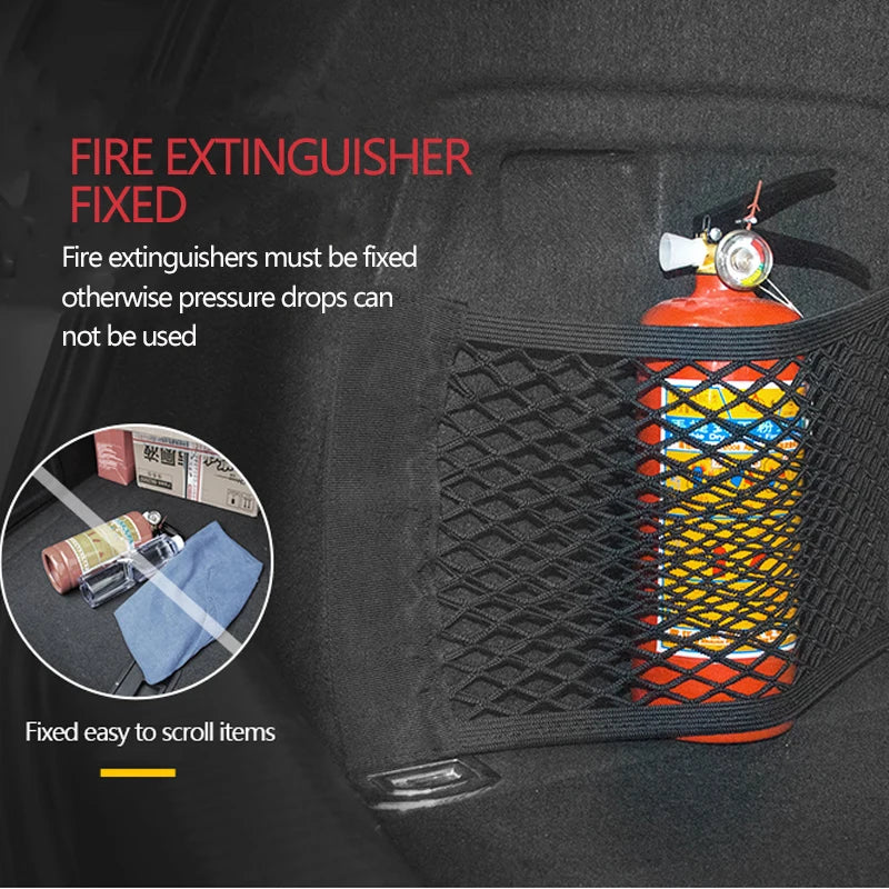 Car Trunk Mesh Organizer Tail Storage Cargo Net Seat Back Pocket Universal