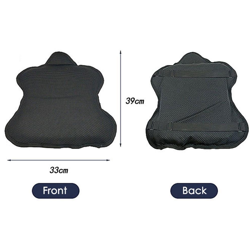 Motorcycle Gel Seat Cushion Breathable Heat Insulation Air Pad Cover Anti Slip