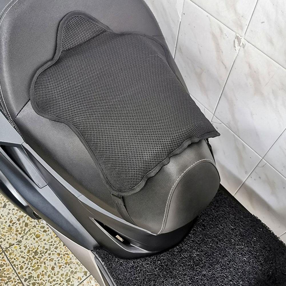 Motorcycle Gel Seat Cushion Breathable Heat Insulation Air Pad Cover Anti Slip