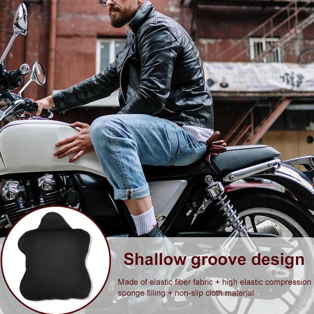 Motorcycle Gel Seat Cushion Breathable Heat Insulation Air Pad Cover Anti Slip