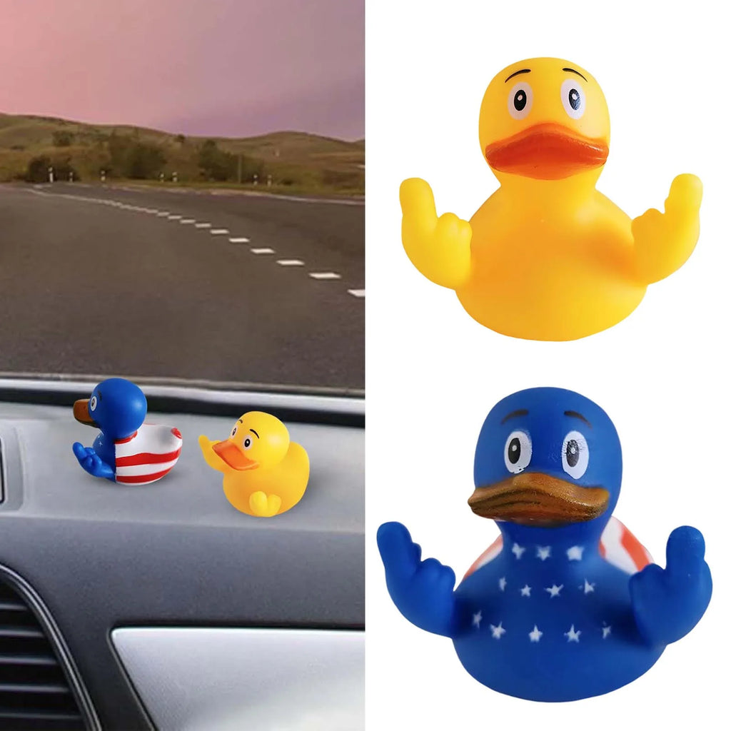Middle Finger Duck Car Decoration Personalized Ornaments Desktop Auto for Living Premium Automotive Accessory