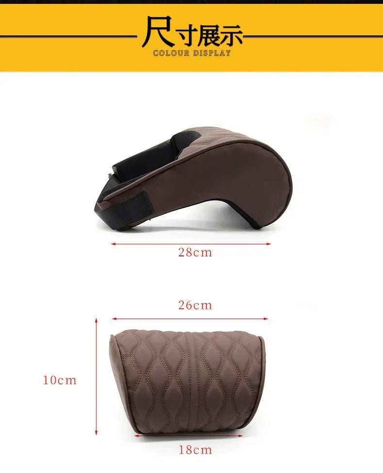 Car Headrest Lumbar Support Memory Foam Vertebral Neck Pillow Interior Protector