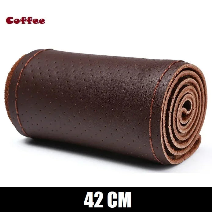 New Steering Wheel Cover Truck Handle Cover 42CM 45CM 47CM 50CM Braid Leather