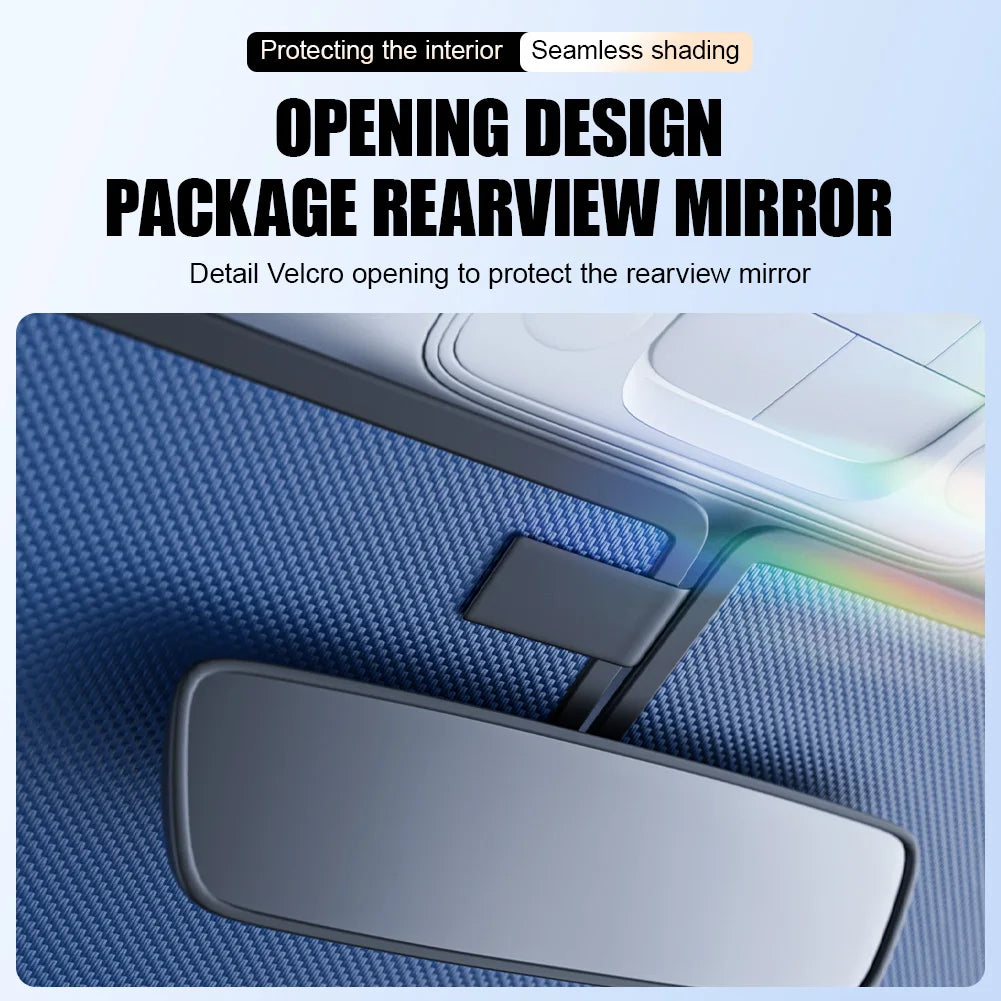 Car Sunshade Windshield Umbrella with 360° Rotation Bendable Handle Front Window