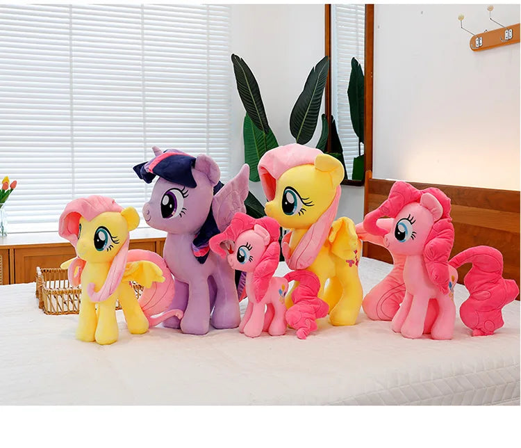 New My Little Pony Plush Doll Anime Twilight Sparkle Fluttershy Pinkie Pie Premium Automotive Accessory