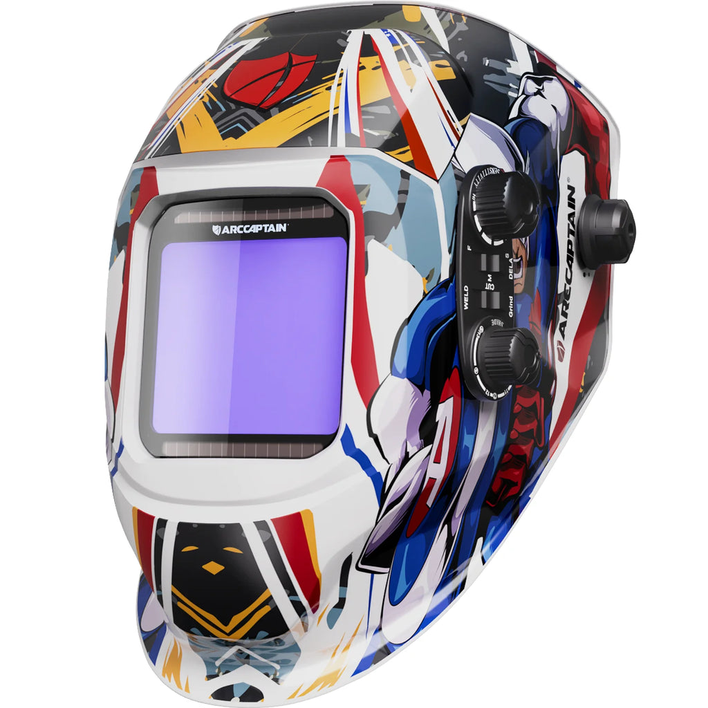 ARCCAPTAIN Welding Helmet Welder Mask Large View True Color Solar Power Auto Darkening Welding Mask For Arc MIG TIG Welder Cut