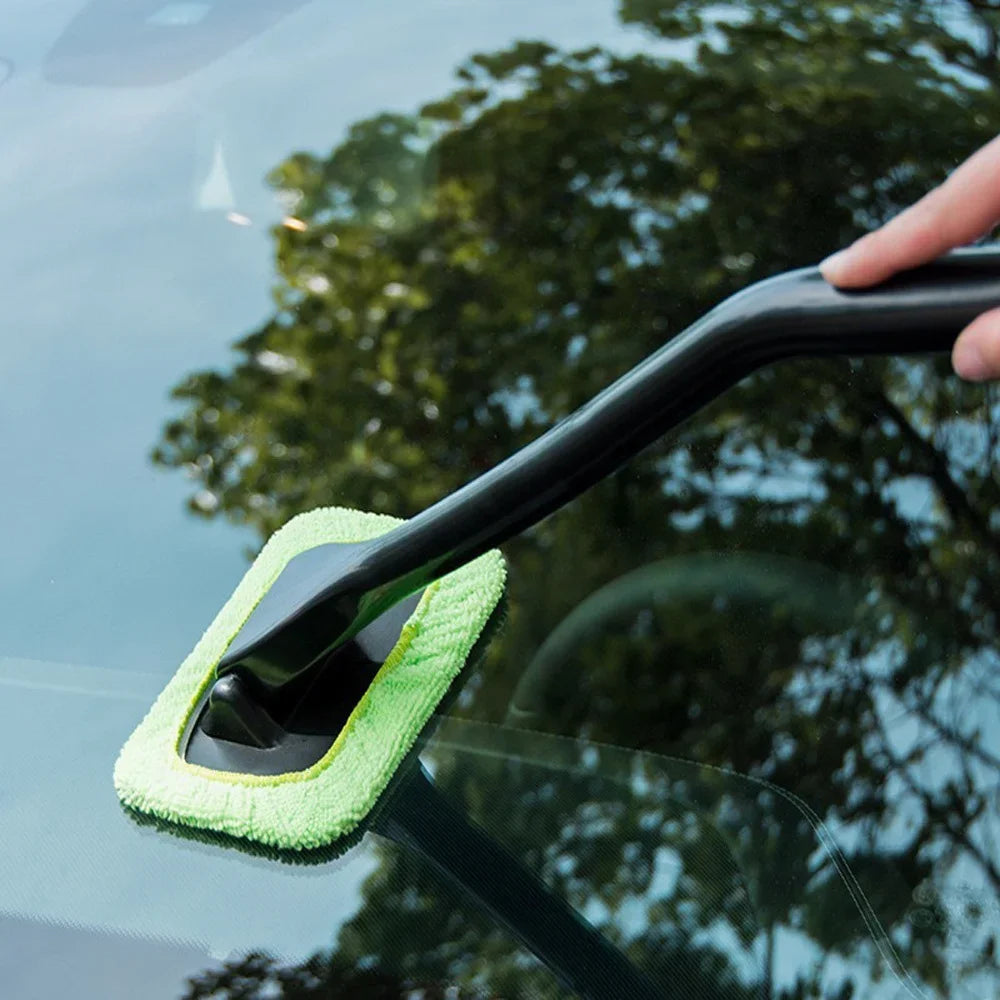 New Car Window Cleaner Brush Kit Windshield Cleaning Wash Tool Inside Interior Premium Automotive Accessory