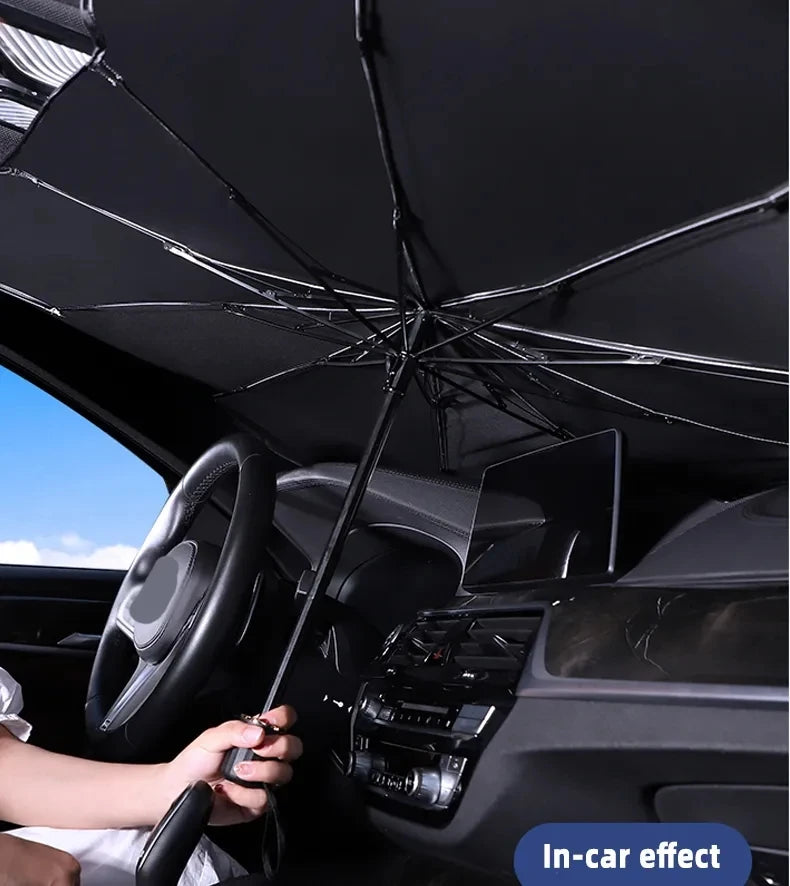 Car Sunshade Umbrella Windshield Folding Front Parasol Umbrella Type Sun Shade
