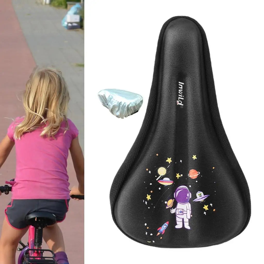 Kids Bicycle Seat Cushion Small Silicone Memory Foam Child Bike Cover Interior