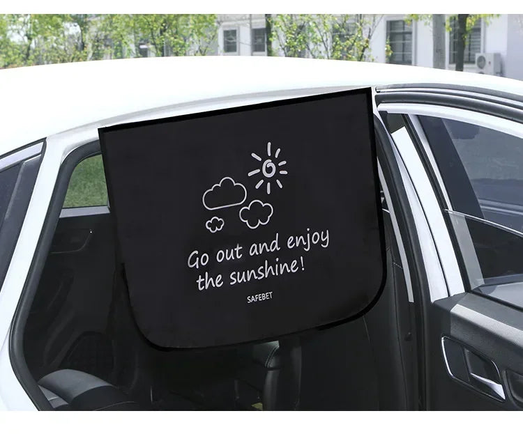 Cartoon Universal Side Window Sunshade UV Protection For Baby Children Car