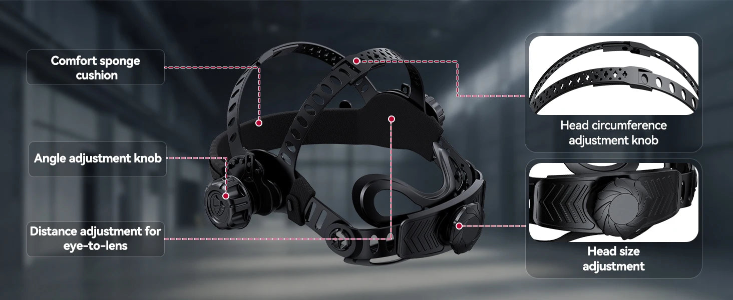 Welding Helmet ARCCAPTAIN  Auto Darkening Solar Powered True Color Welding Hood 1/1/1/1 Welder Mask For MMA MIG TIG Cutting