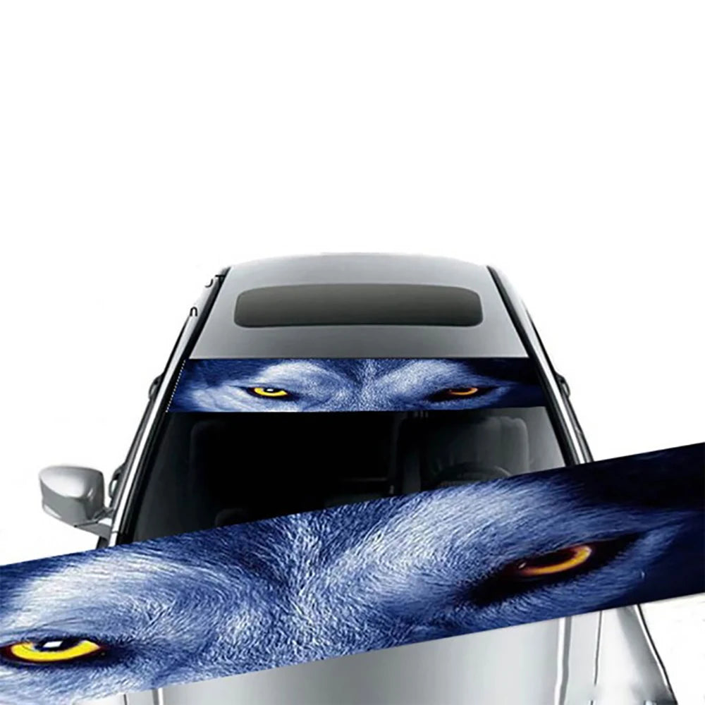Car Sunshade Stickers Auto Front Windshield 3D Vinyl Film Rear Gear Sunshade