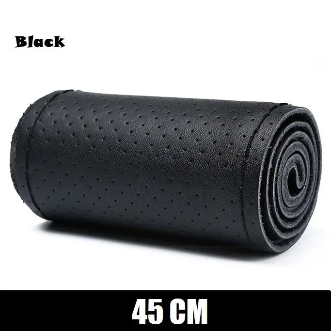 New Steering Wheel Cover Truck Handle Cover 42CM 45CM 47CM 50CM Braid Leather
